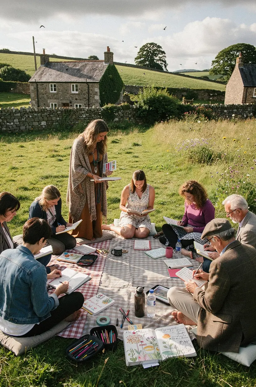 Group art session fostering community and creativity.