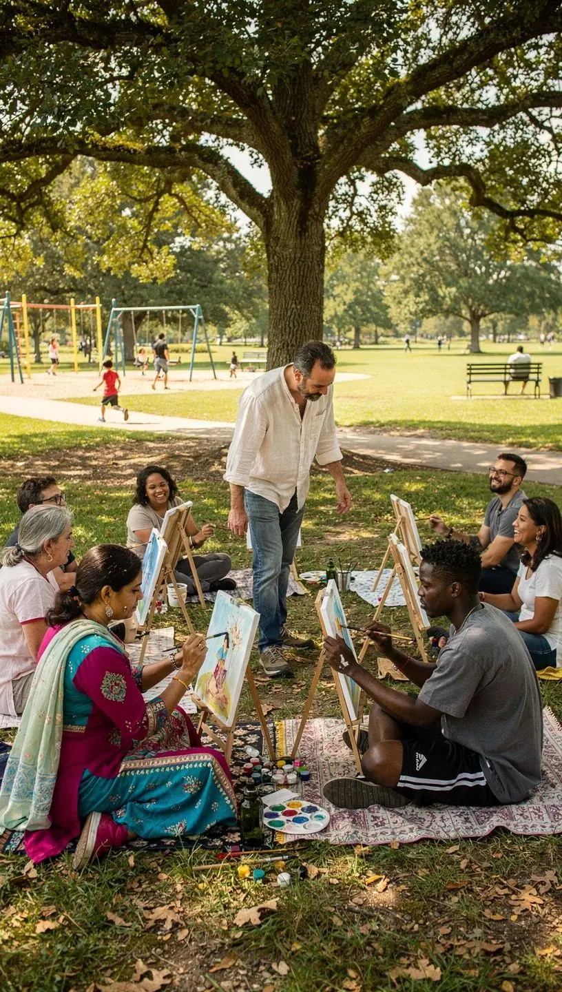 Mindfulness techniques in art therapy session